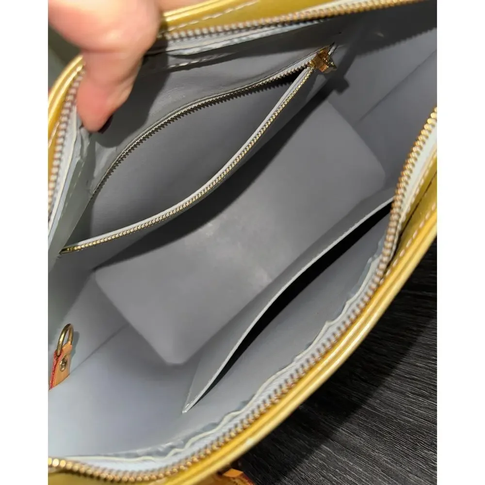 Authentic Louis Vuitton Houston‎ Tote Bag Purse Vernis Patent Leather